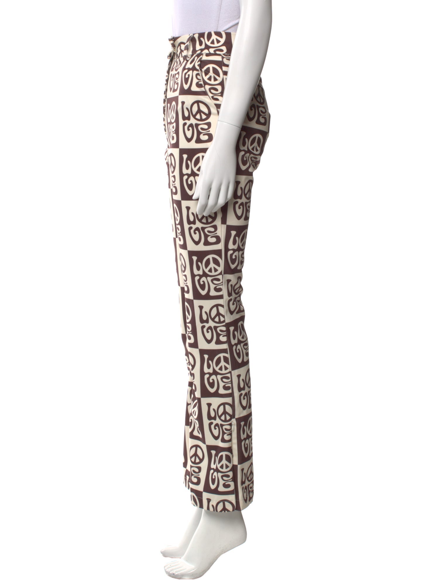 House of Sunny Printed Flared Pants