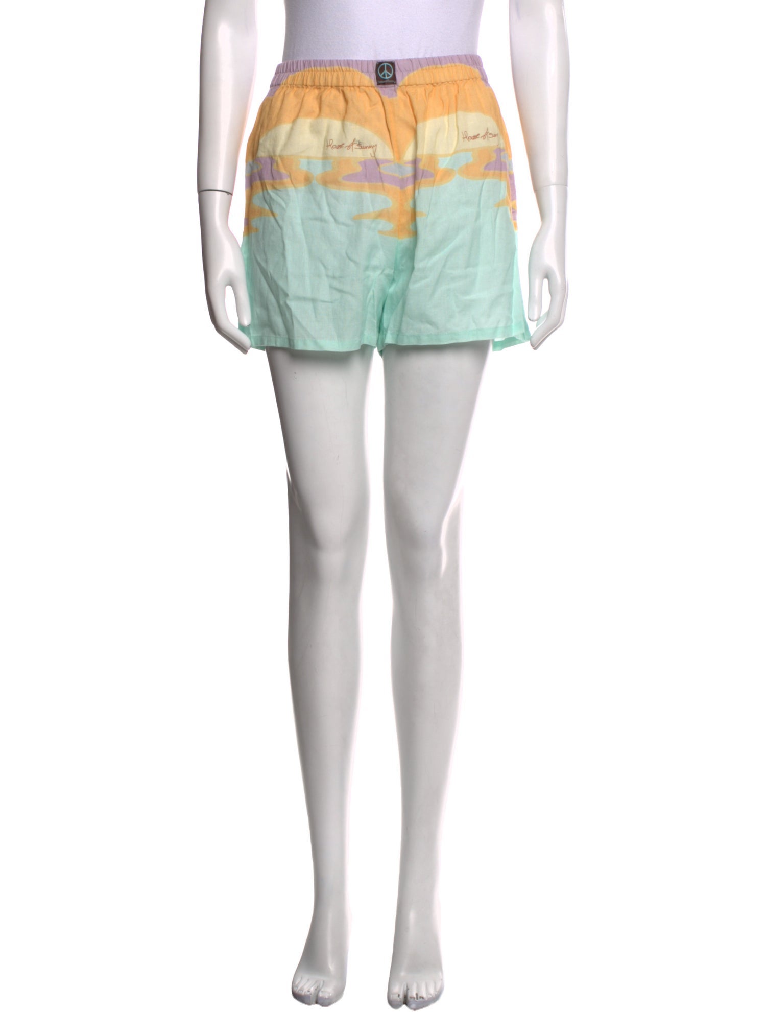 House of Sunny Printed Mini Shorts