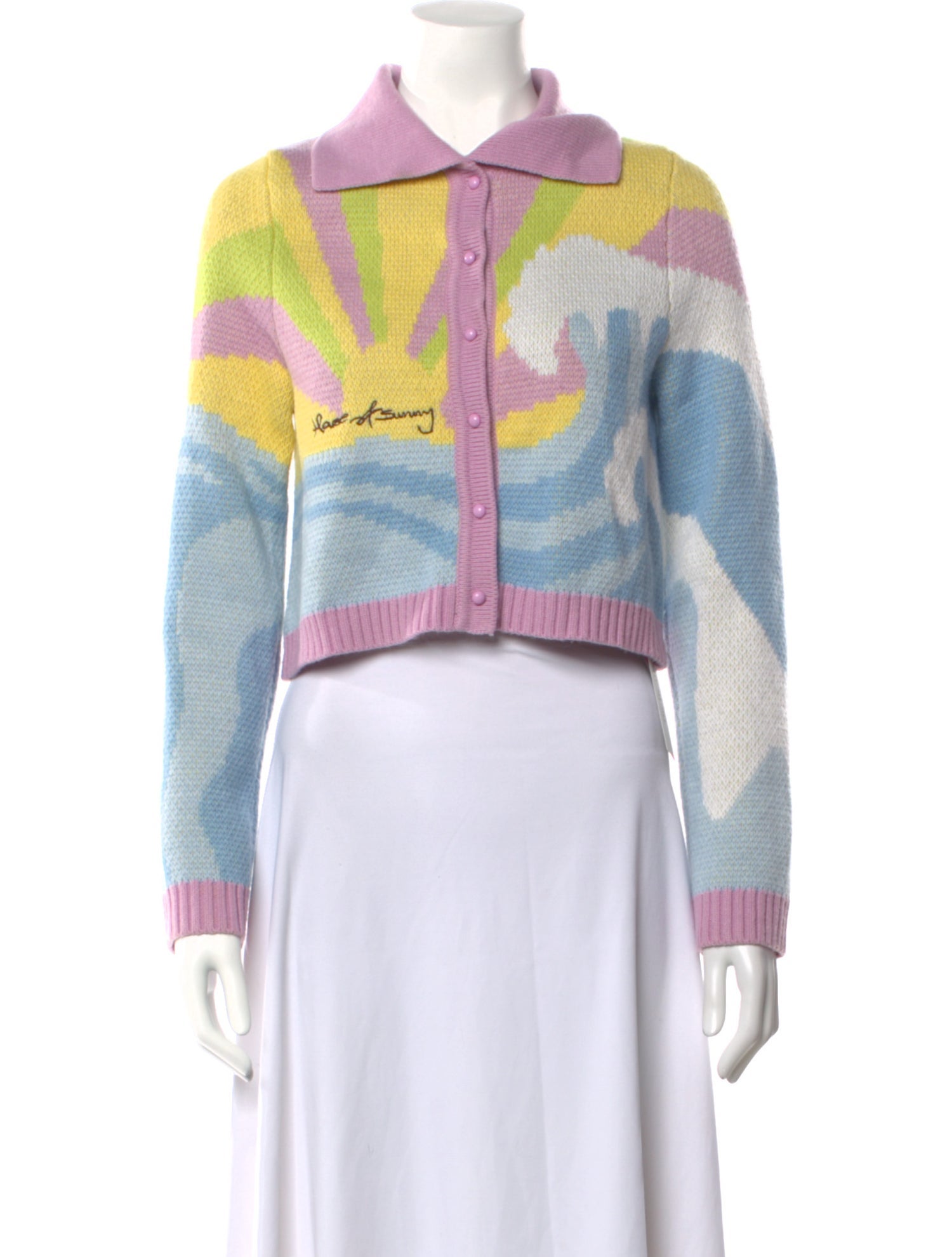 House of Sunny Printed Sweater w/ Tags