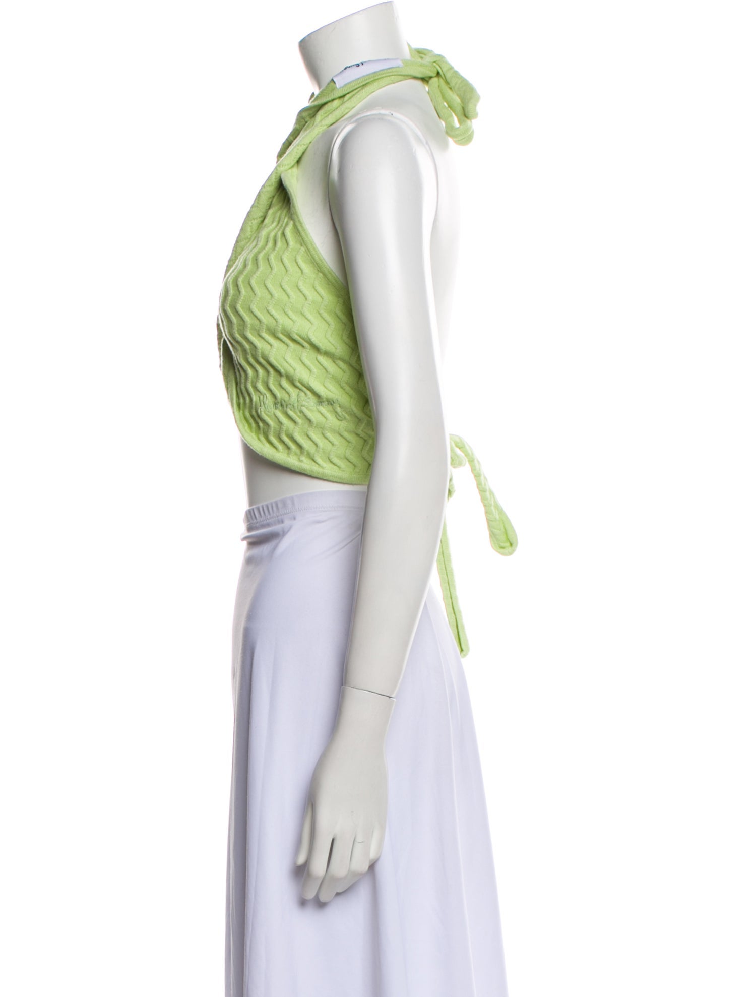 House of Sunny Halterneck Sleeveless Crop Top