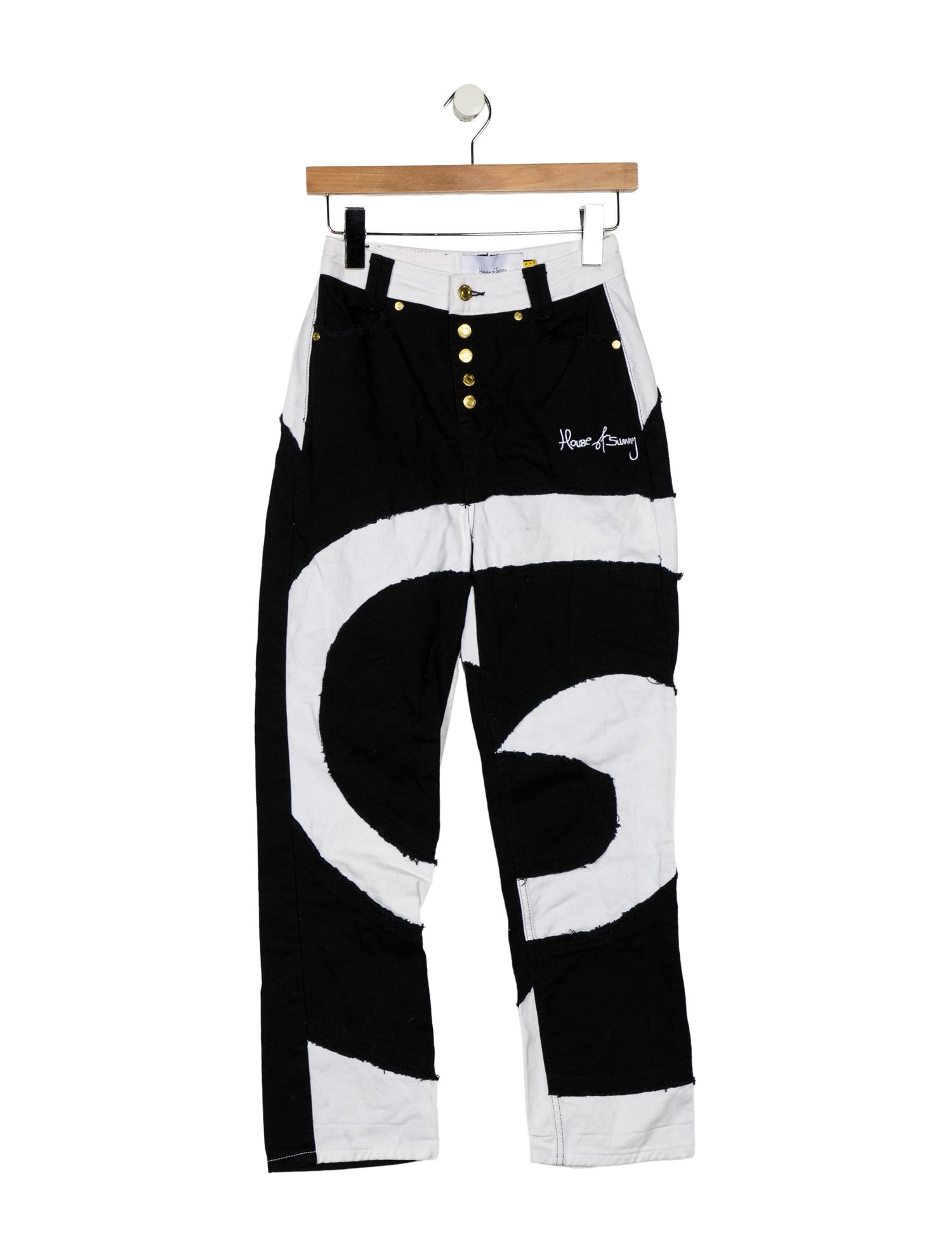 House of Sunny High-Rise Straight Leg Jeans