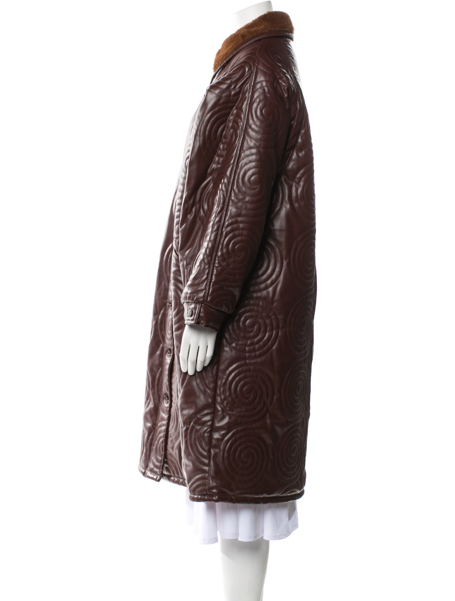 House of Sunny Faux Leather Coat