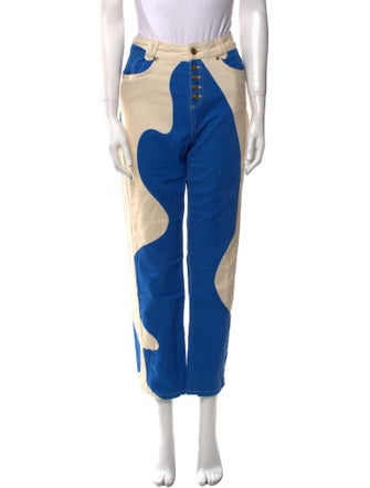 House of Sunny Printed Straight Leg Pants