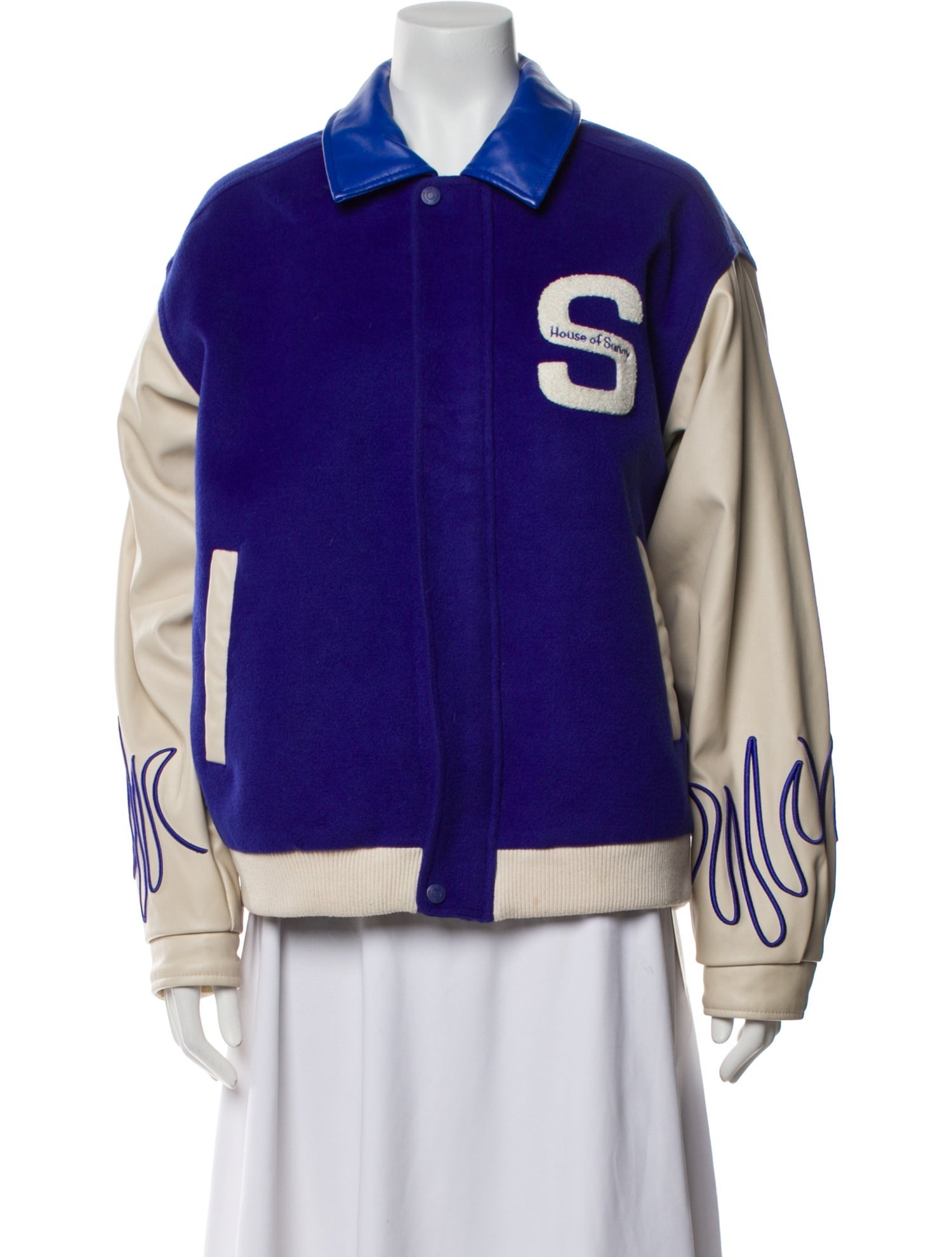 House of Sunny Graphic Print Bomber Jacket