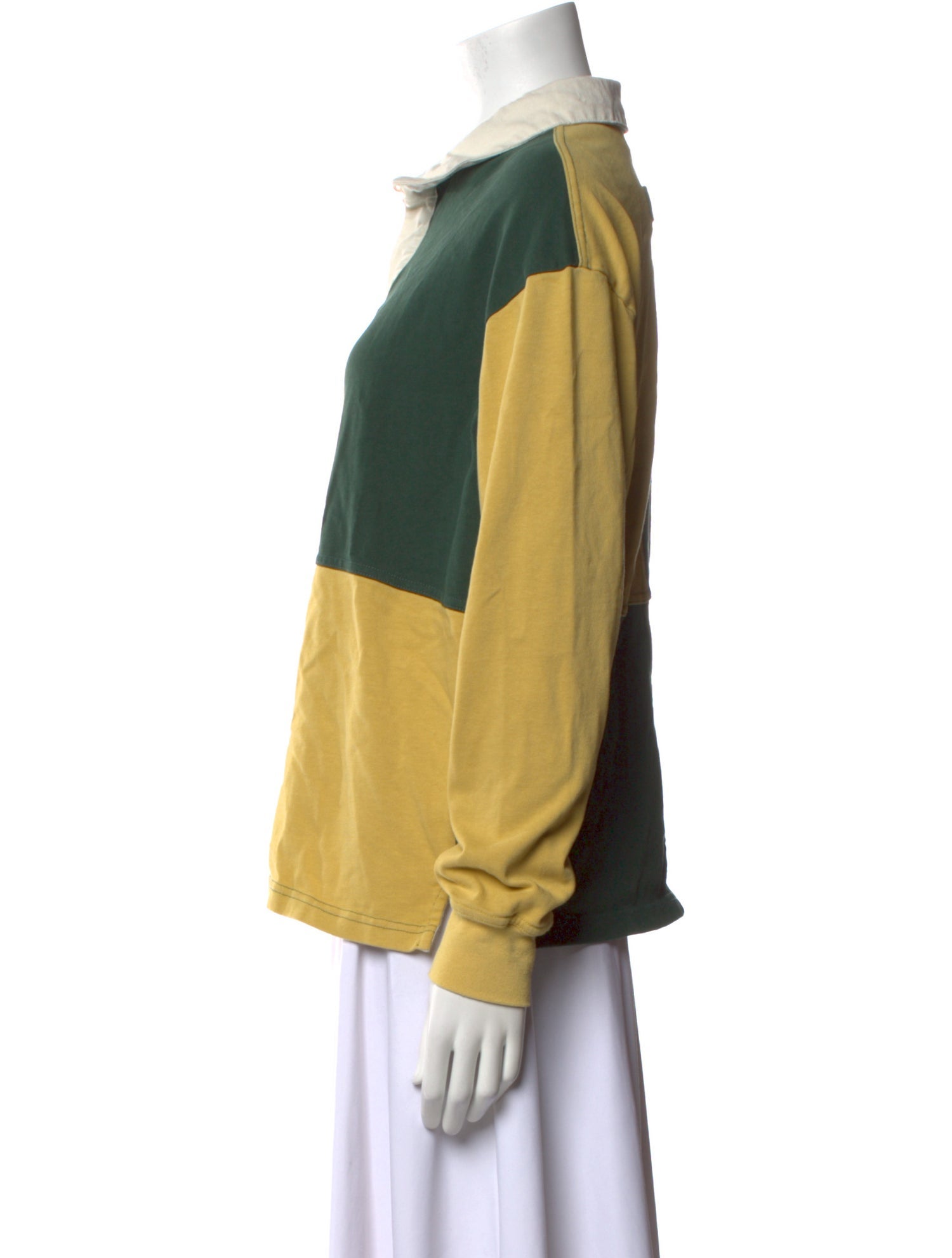 House of Sunny Colorblock Pattern Long Sleeve Sweatshirt