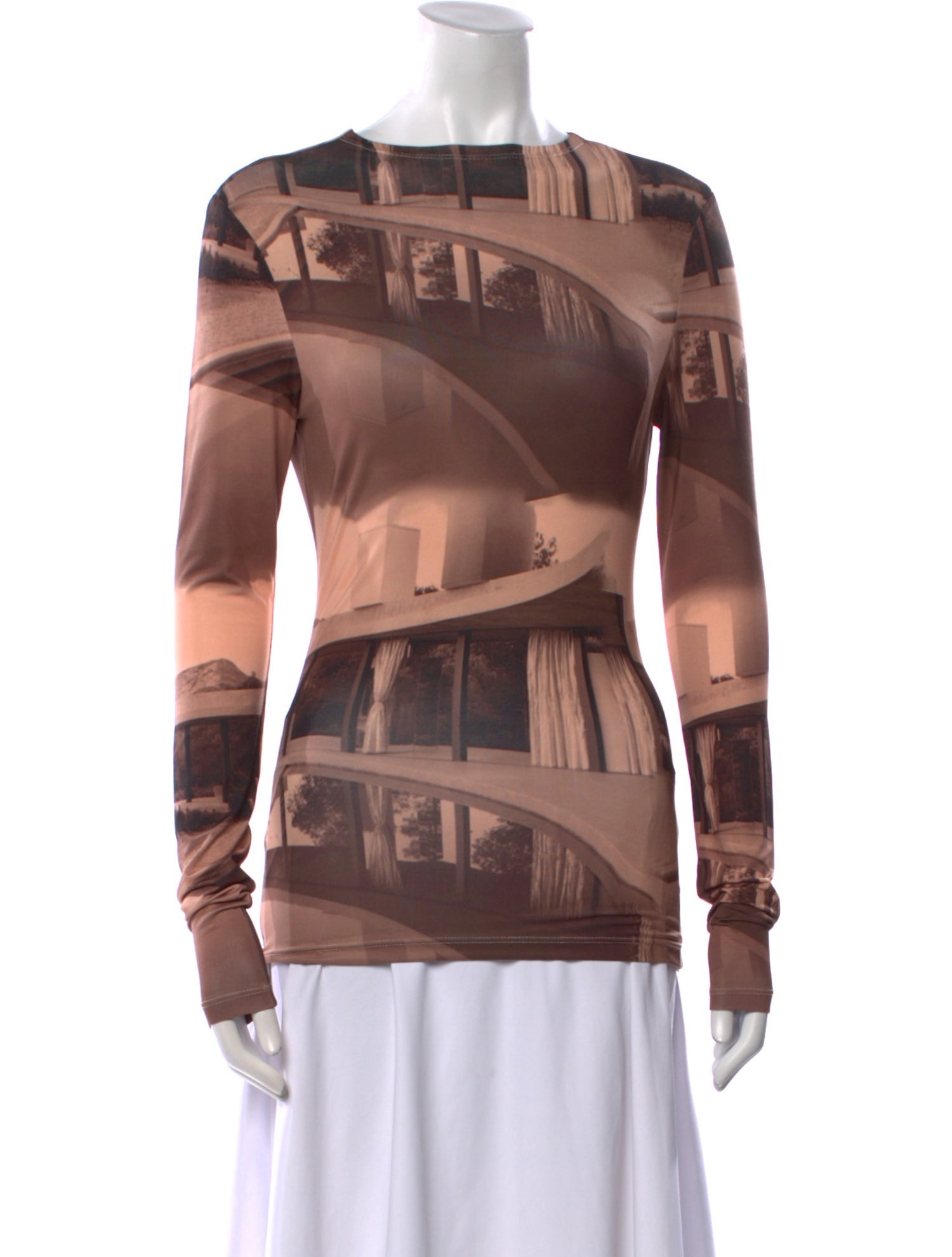 House of Sunny Graphic Print Crew Neck Sweatshirt