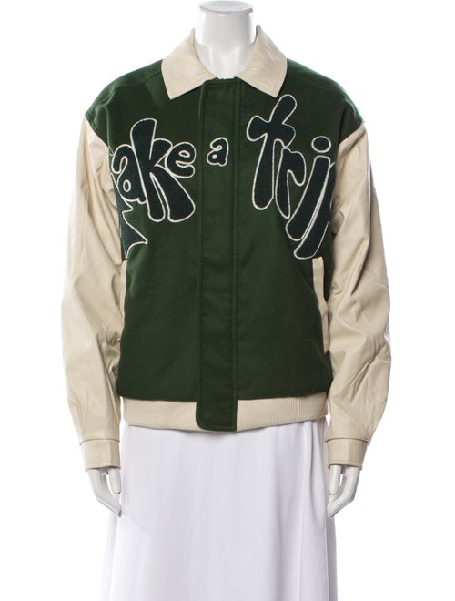 House of Sunny Graphic Print Bomber Jacket