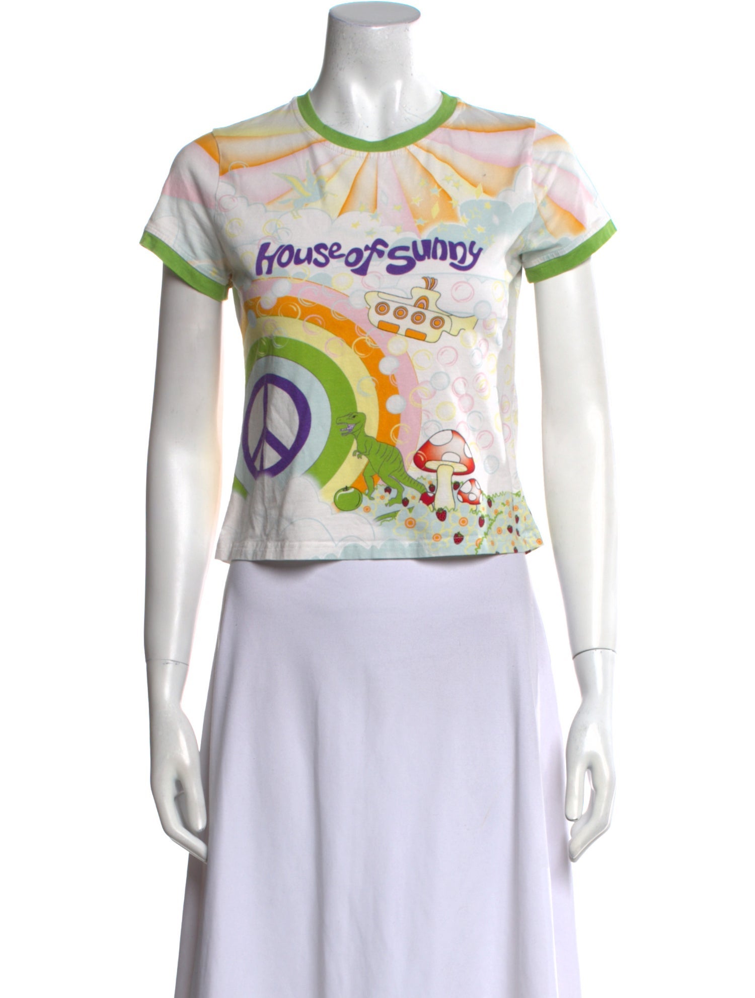 House of Sunny Graphic Print Crew Neck T-Shirt