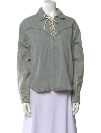 House of Sunny Long Sleeve Button-Up Top