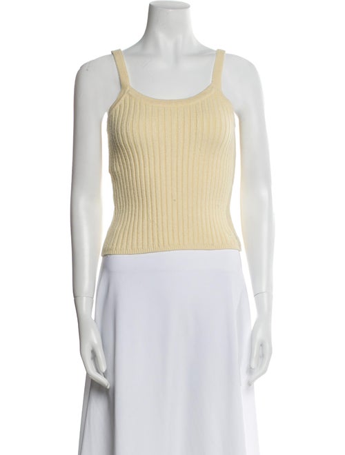 House of Sunny Square Neckline Sleeveless Crop Top