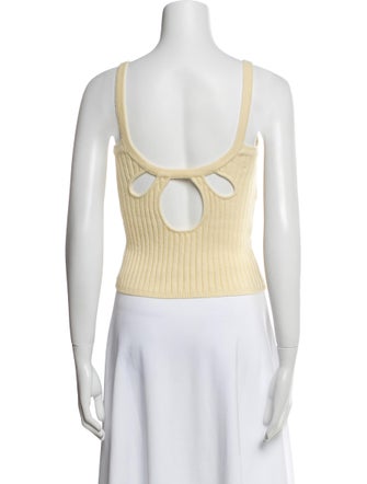 House of Sunny Square Neckline Sleeveless Crop Top