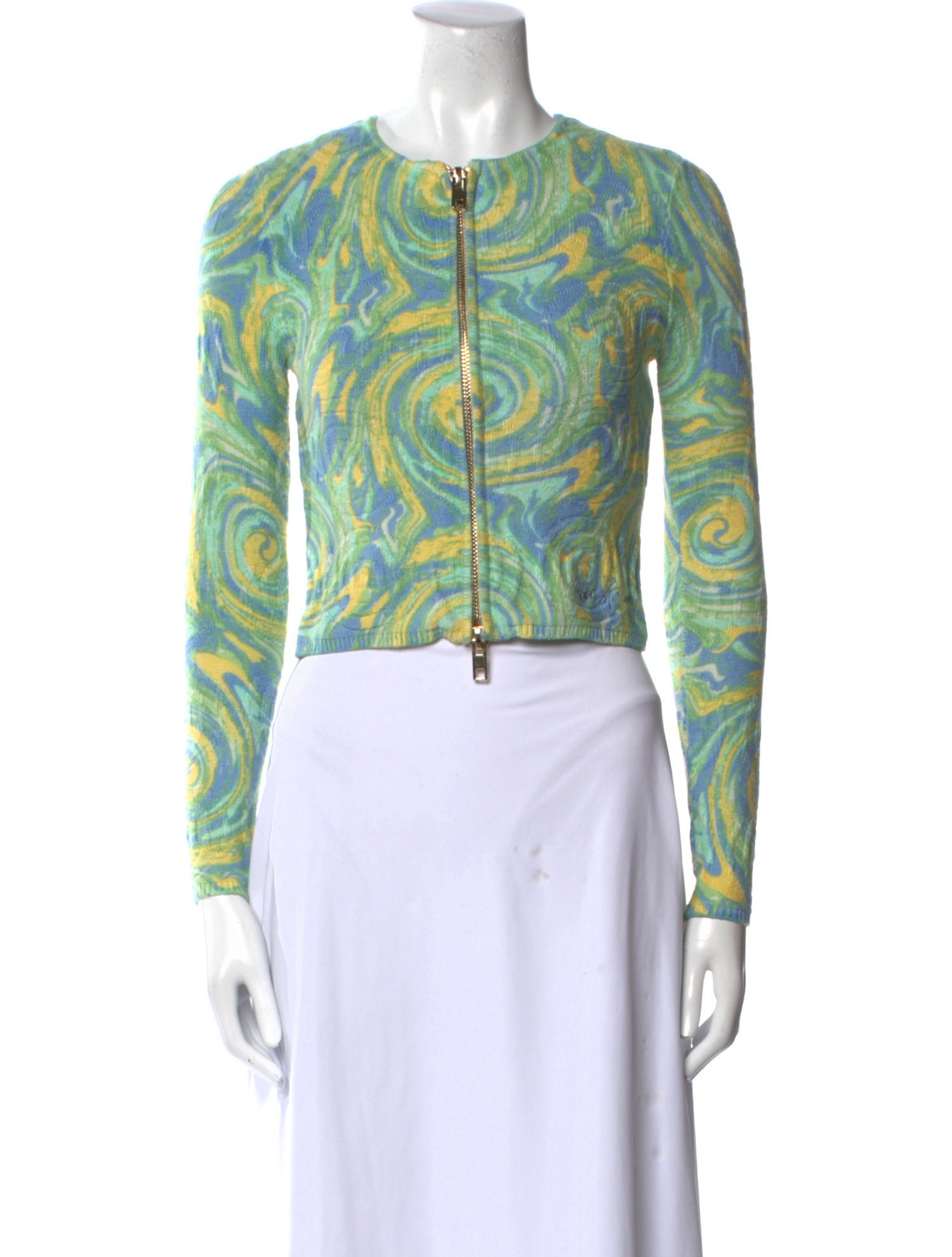 House of Sunny Printed Crew Neck Sweater