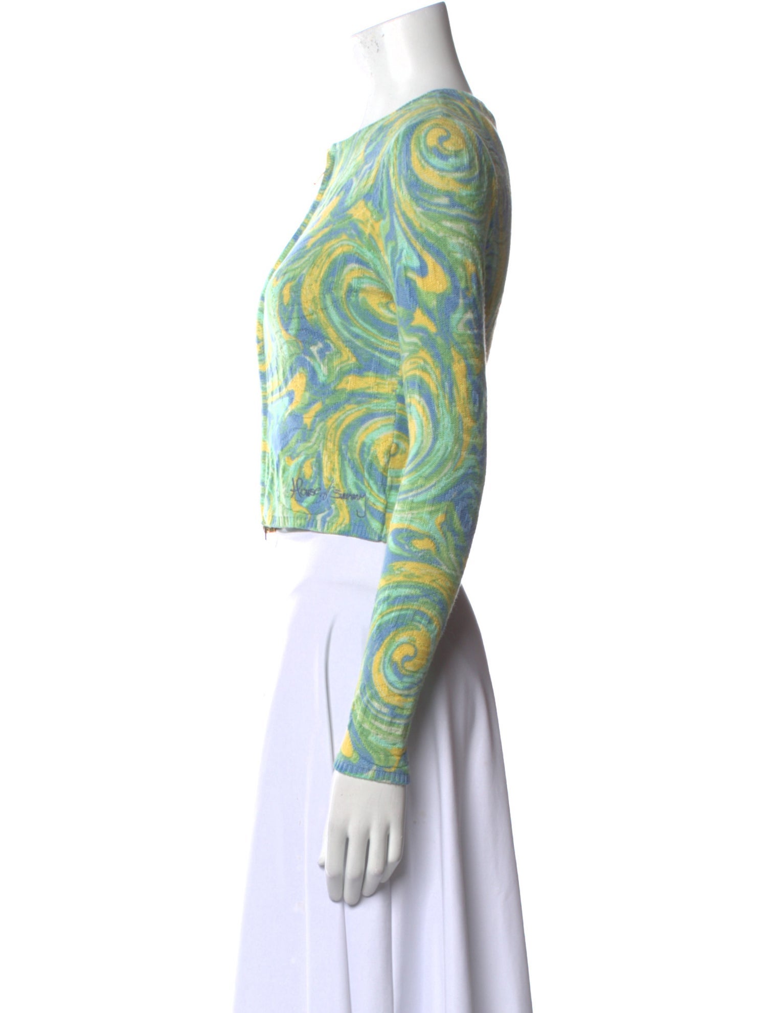 House of Sunny Printed Crew Neck Sweater