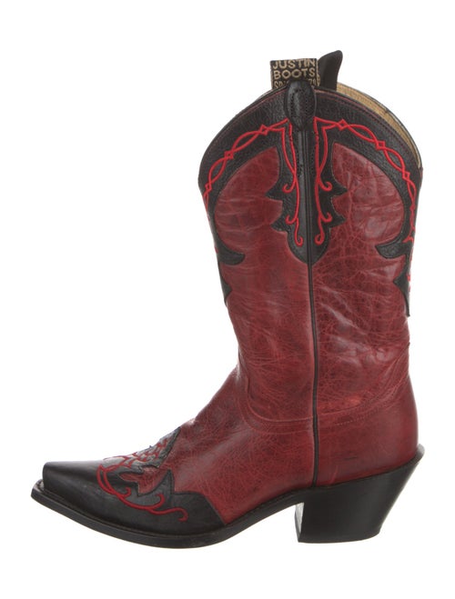 Justin Boots Leather Patterned Western Boots