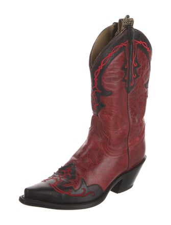 Justin Boots Leather Patterned Western Boots