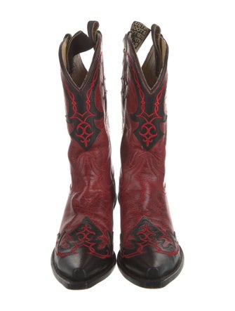 Justin Boots Leather Patterned Western Boots