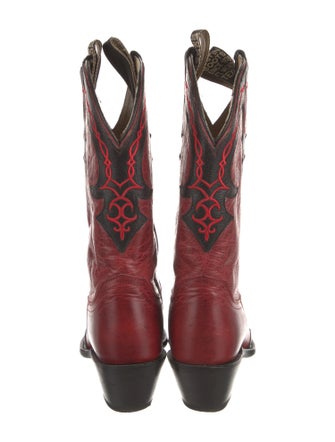 Justin Boots Leather Patterned Western Boots