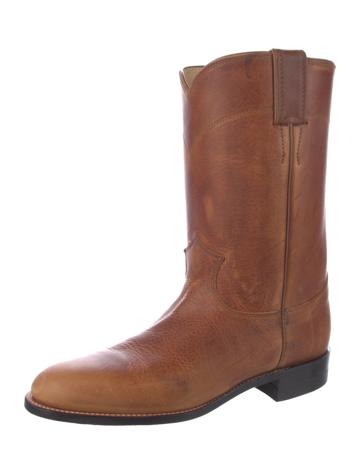 Justin Boots Leather Moto Boots