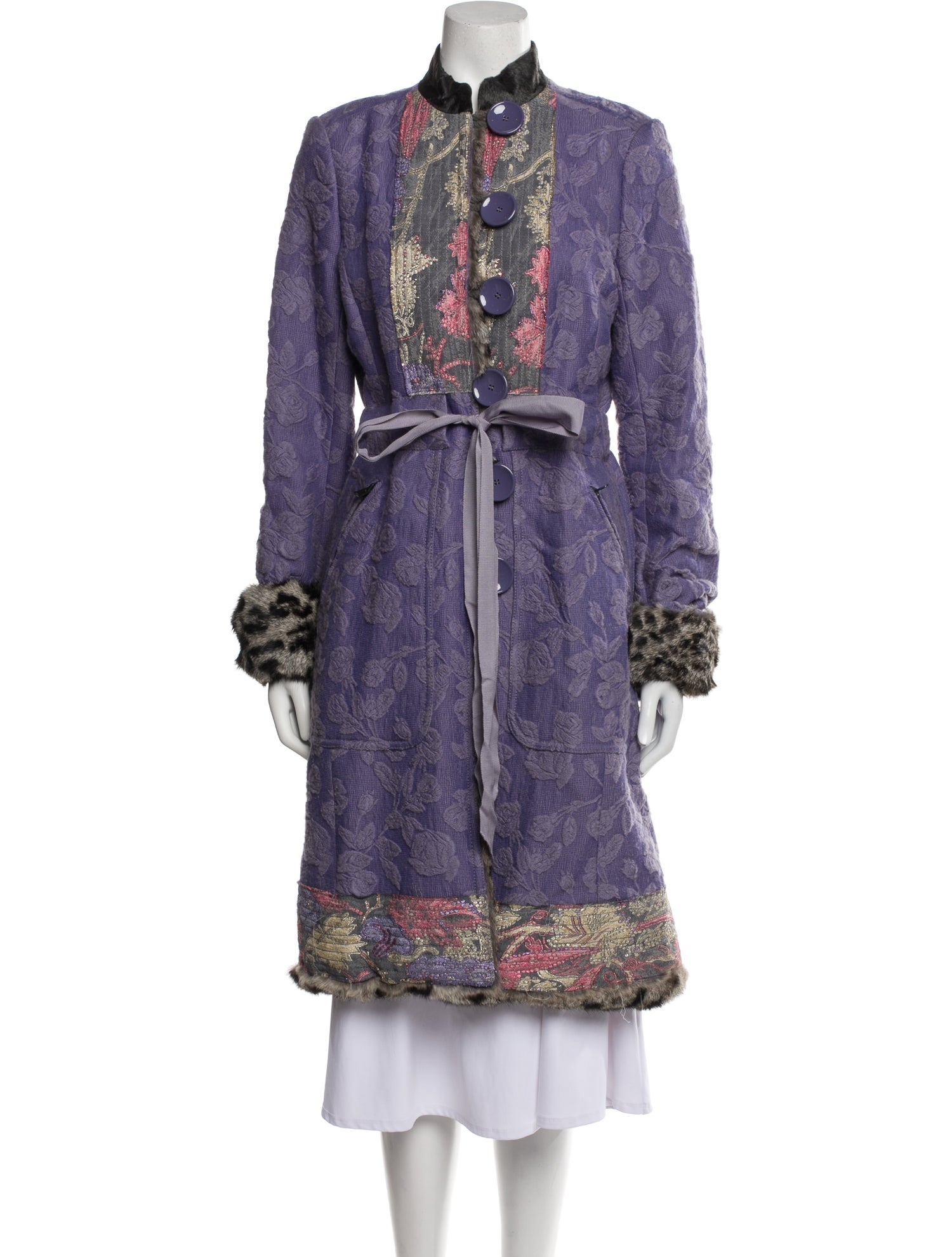 Juleh Wool Floral Print Coat