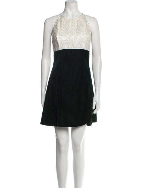 Jessica McClintock Crew Neck Mini Dress