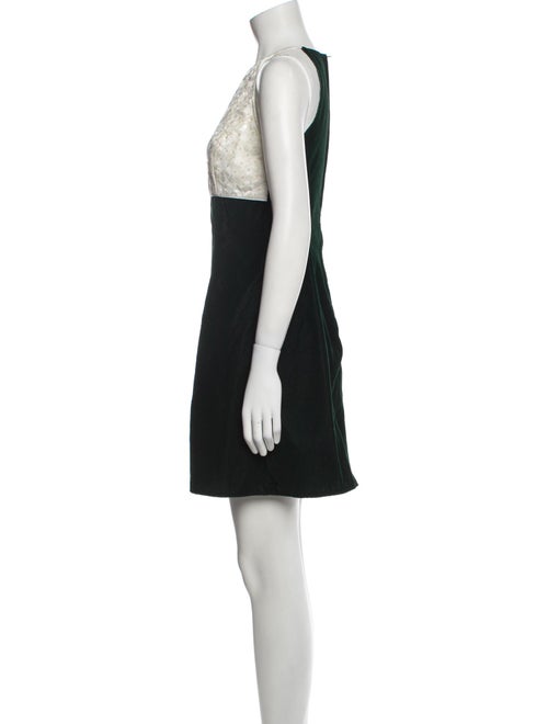 Jessica McClintock Crew Neck Mini Dress