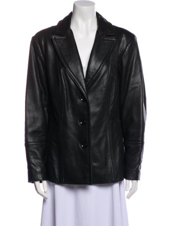 Jones New York Leather Coat