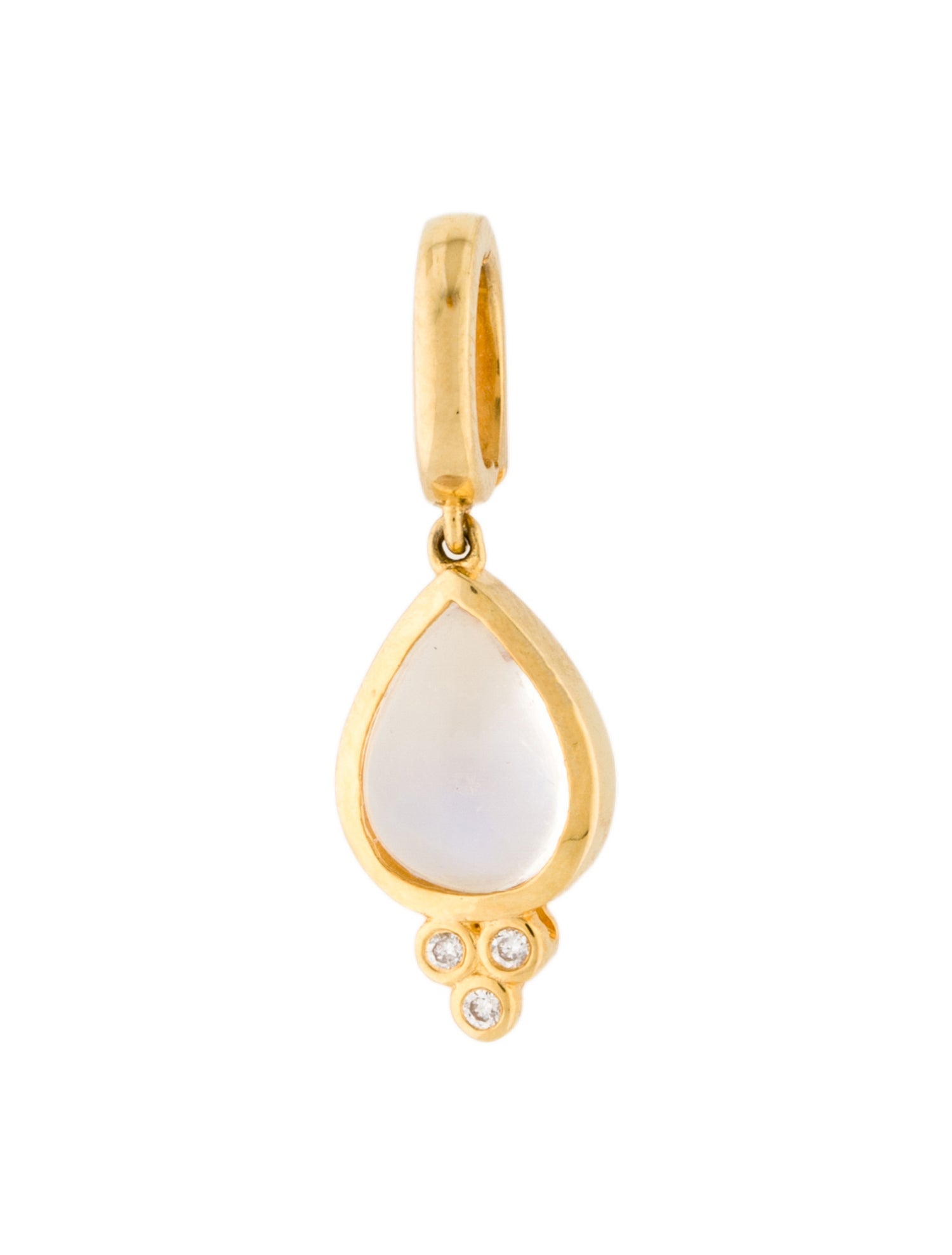 Kai 14K 1.06ct Moonstone & Diamond Pendant