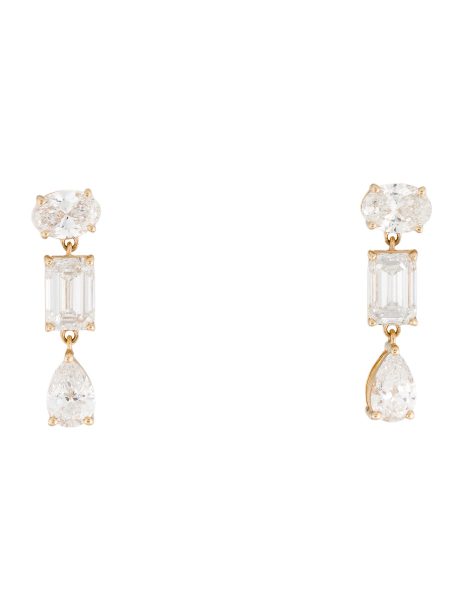 Kai 14K 3.00ctw Lab-Grown Diamond Drop earrings