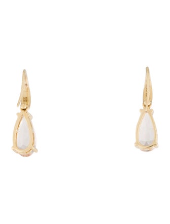 Kai 14K Morganite & Diamond Drop Earrings