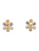 Kai 14K Aquamarine, Sapphire & Diamond Flora Blossom Stud Earrings