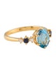 Kai 14K Topaz, Sapphire & Diamond Cocktail Ring