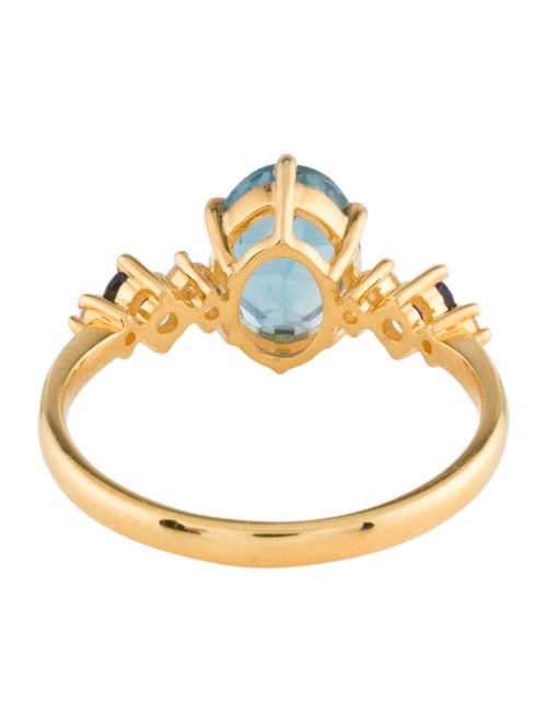 Kai 14K Topaz, Sapphire & Diamond Cocktail Ring