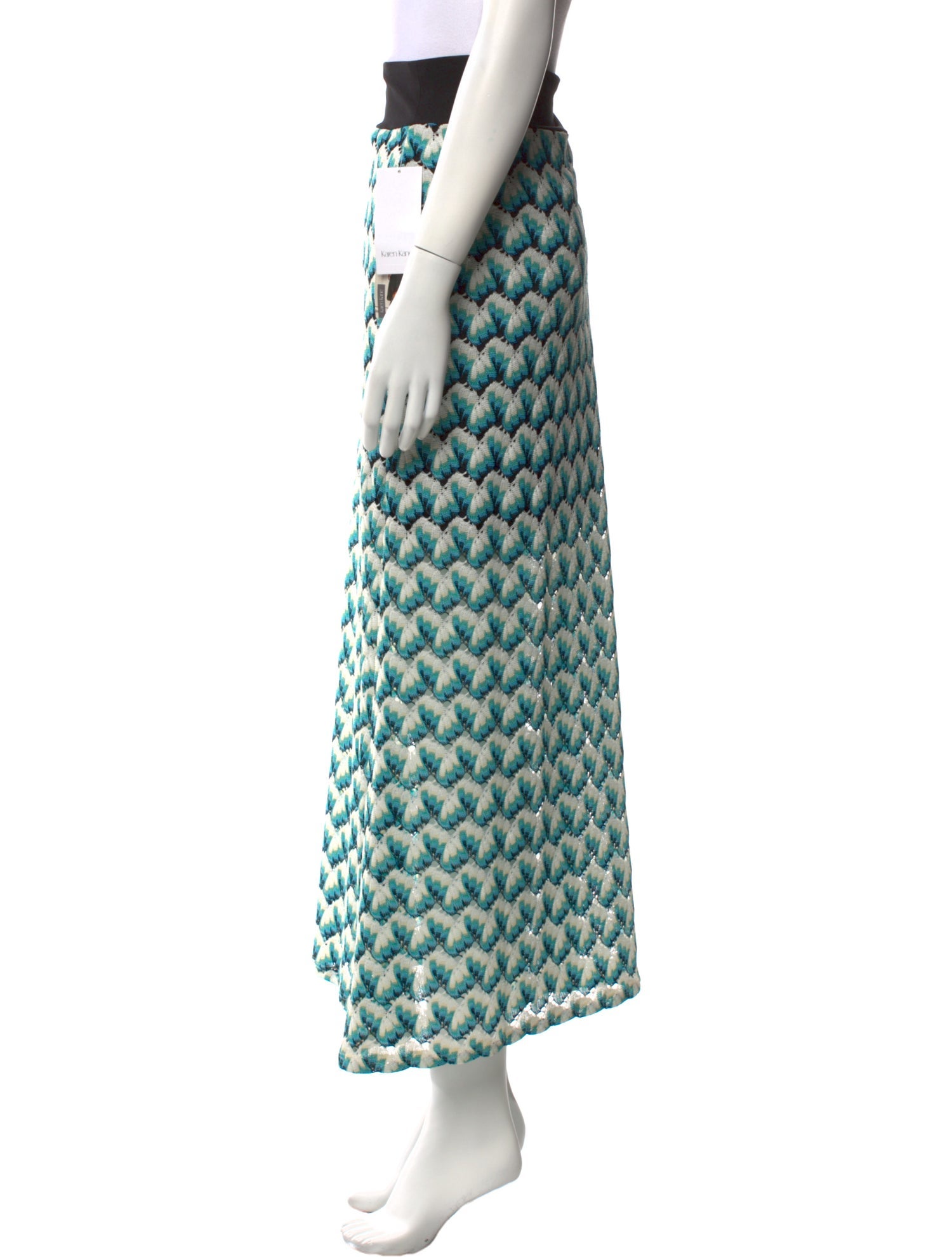 Karen Kane Printed Midi Length Skirt