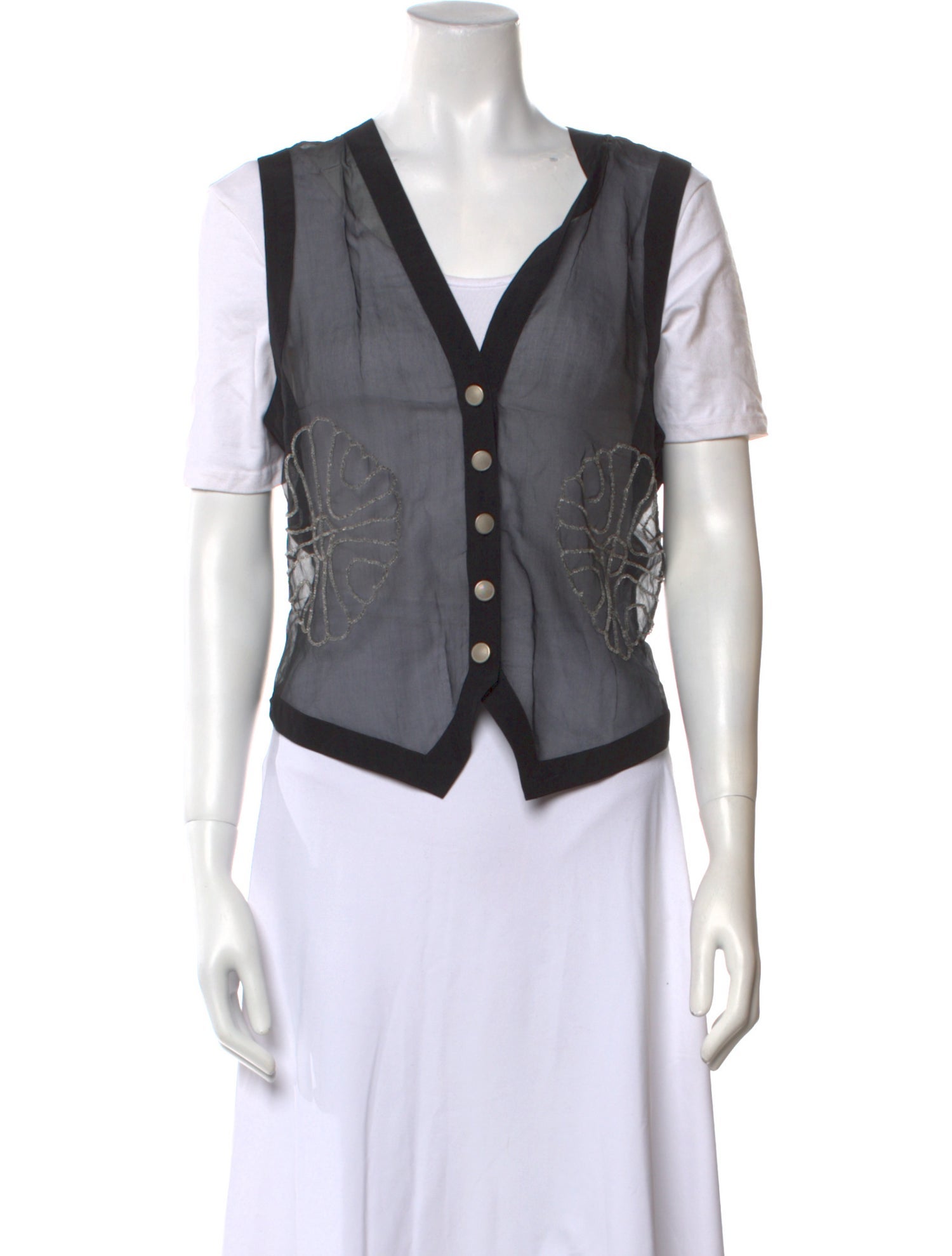 Kenar Silk V-Neck Crop Top