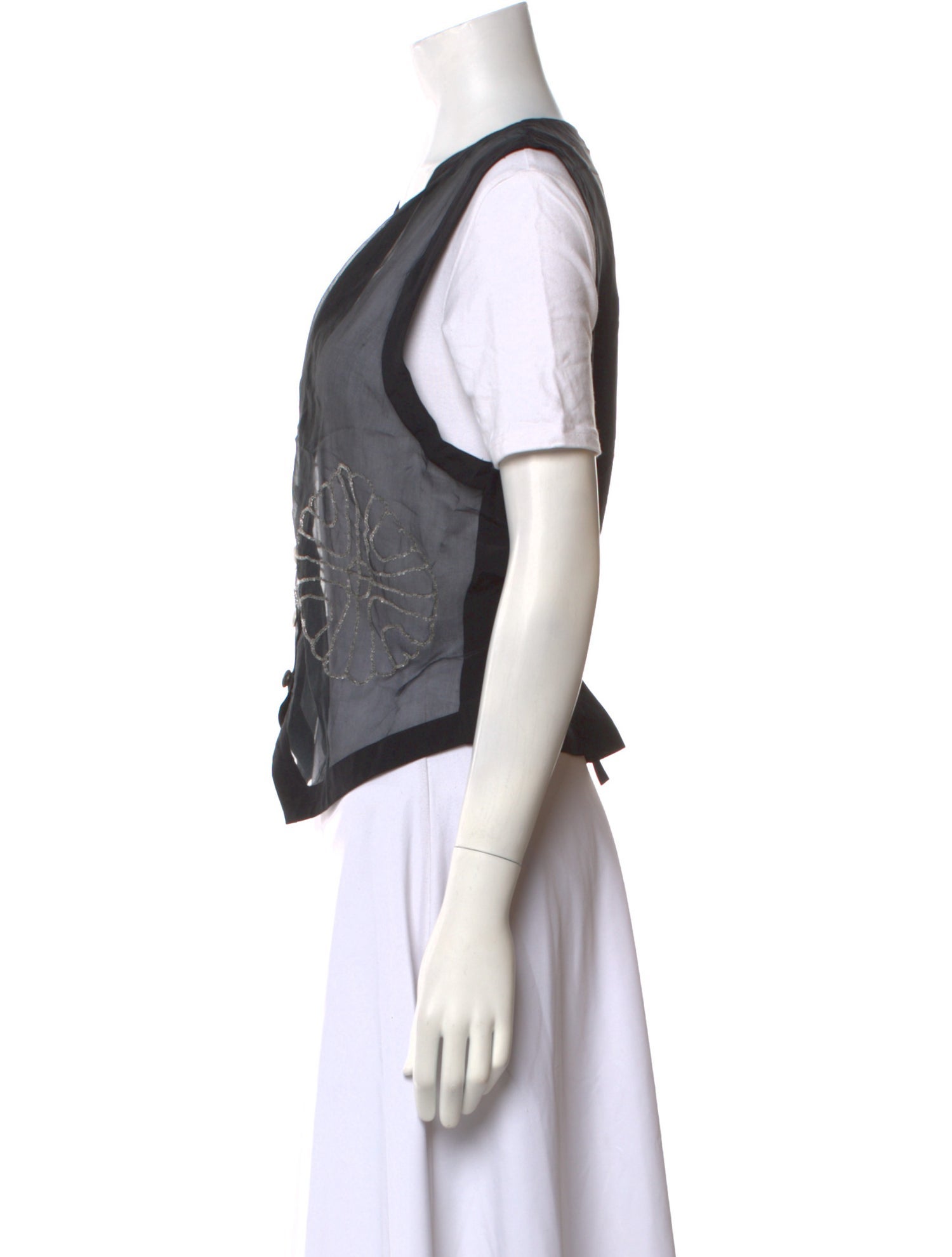 Kenar Silk V-Neck Crop Top