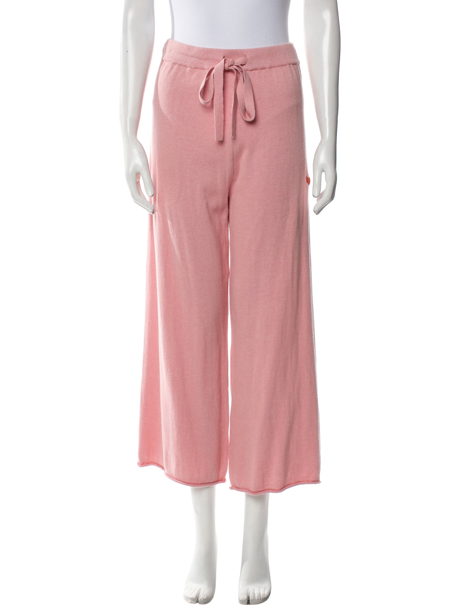 Kerri Rosenthal Linen Ruffle Embellishment Sweatpants