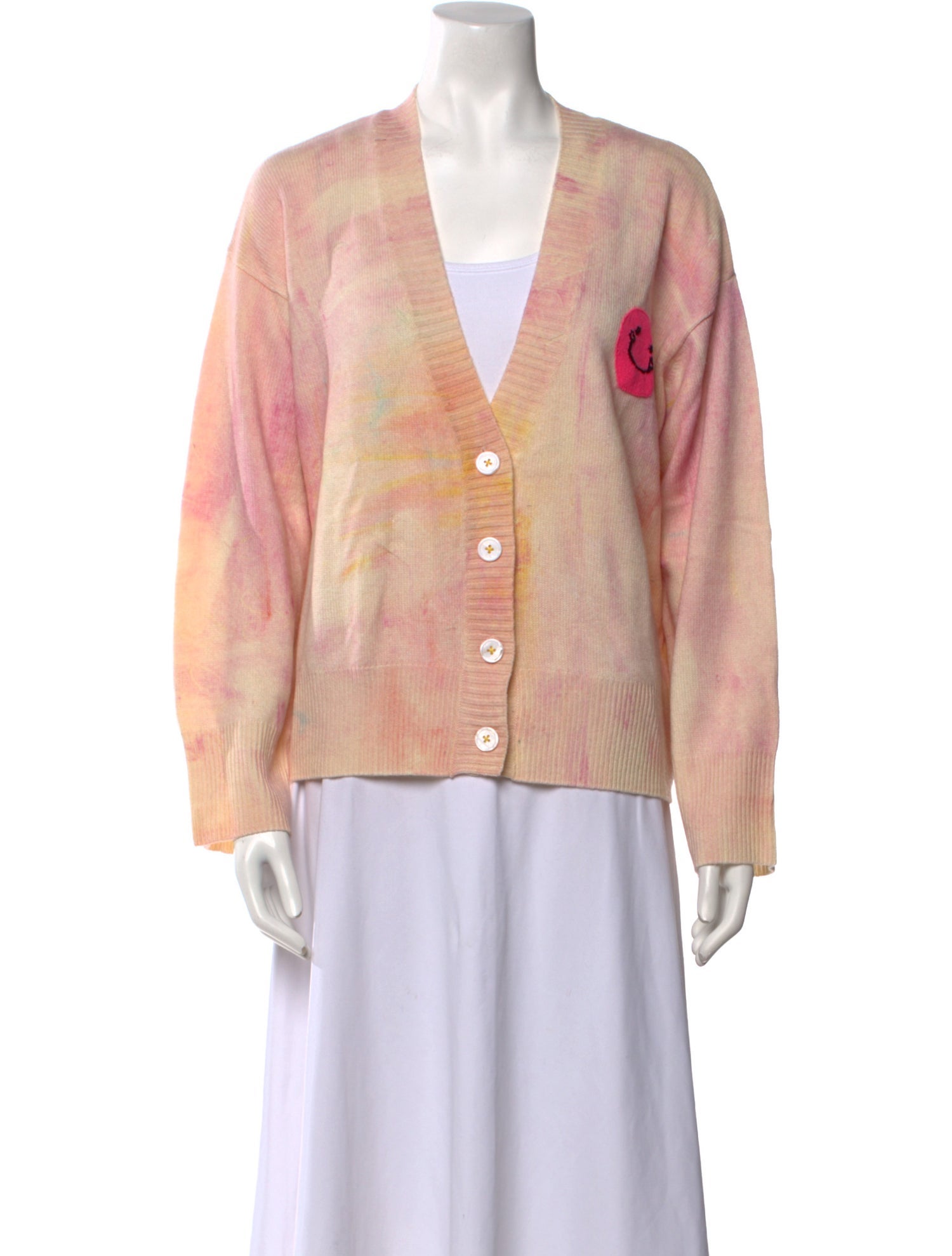 Kerri Rosenthal Cashmere Tie-Dye Print Sweater