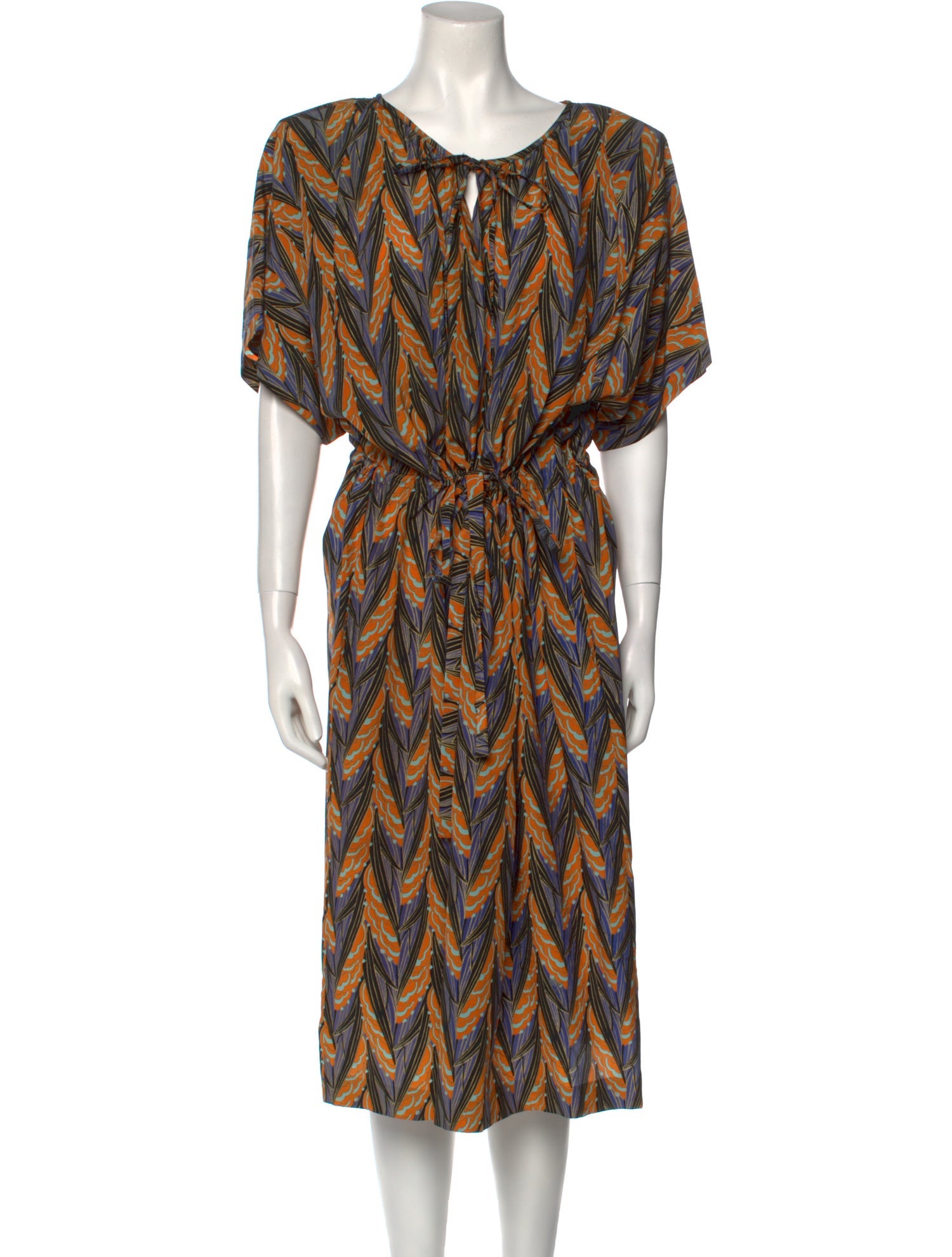 Laura Biagiotti Silk Midi Length Dress
