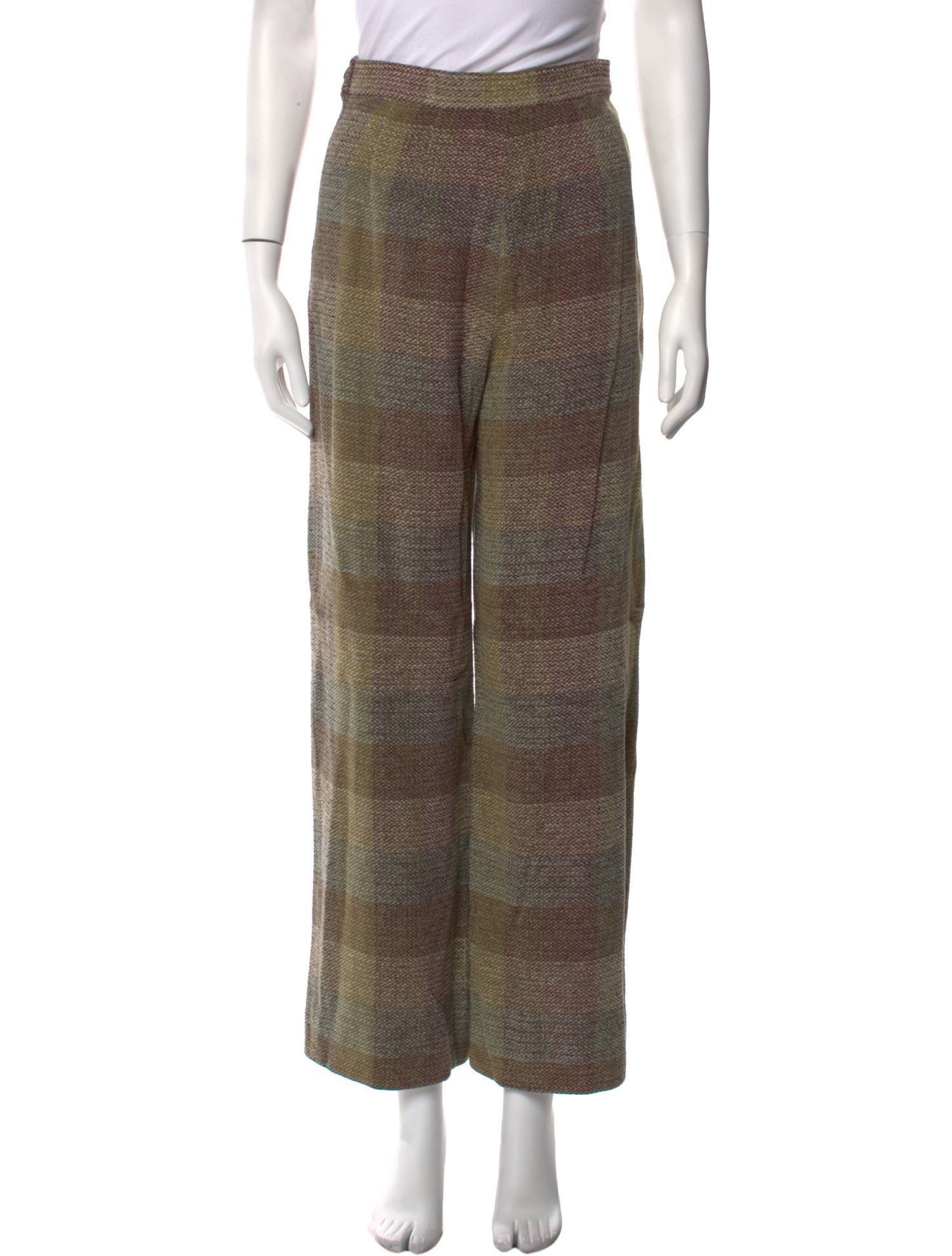 Laura Biagiotti Wool Wide Leg Pants