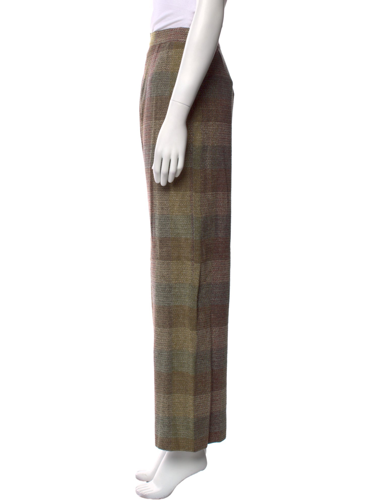 Laura Biagiotti Wool Wide Leg Pants
