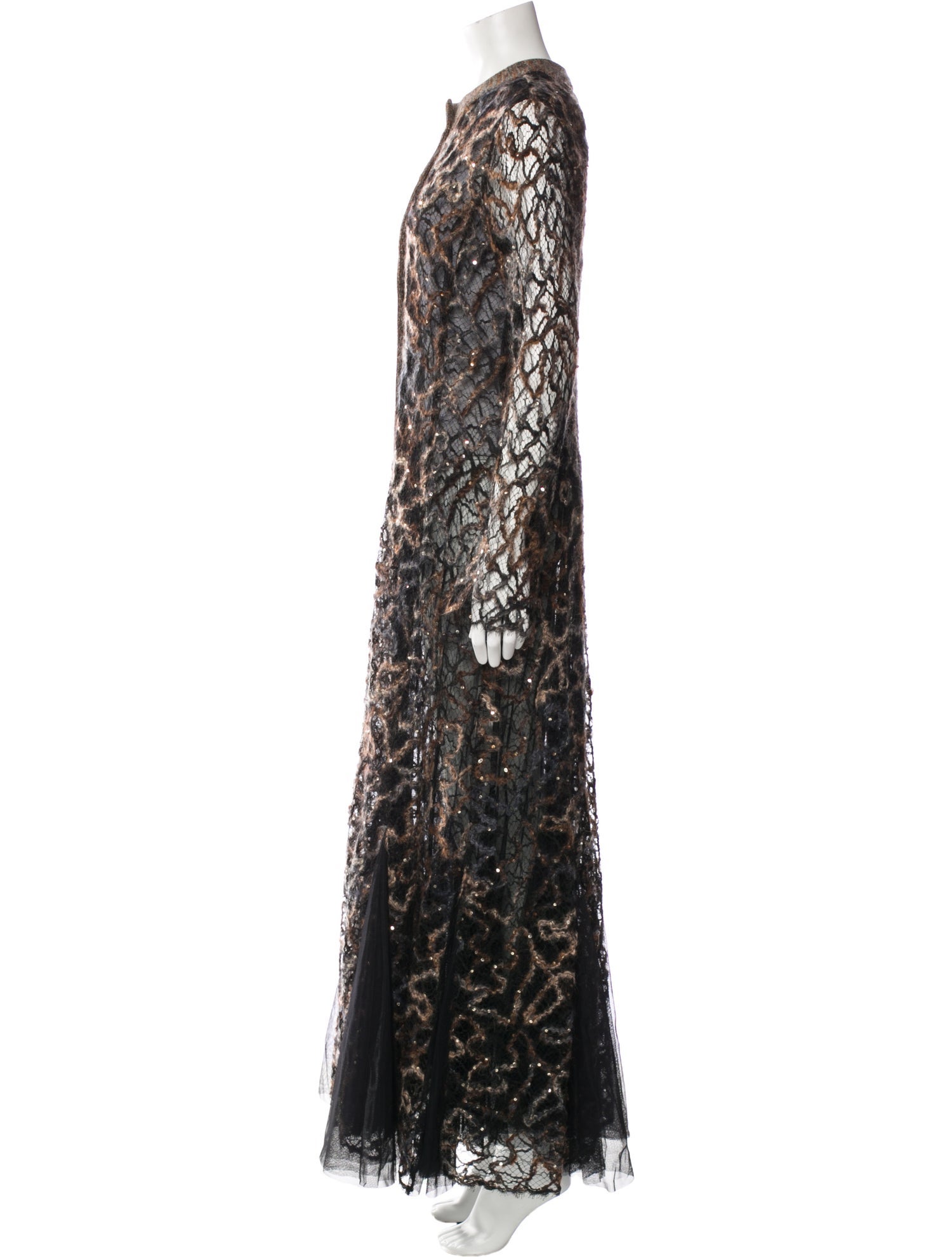 Laura Biagiotti Lace Pattern Long Dress