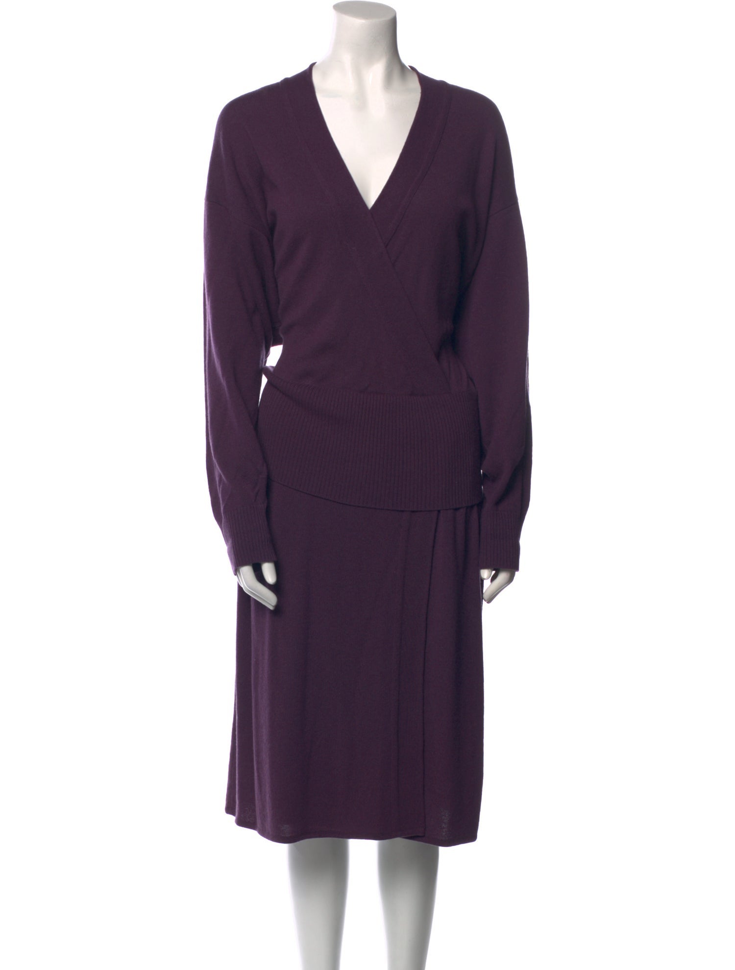 Laura Biagiotti Wool Midi Length Dress