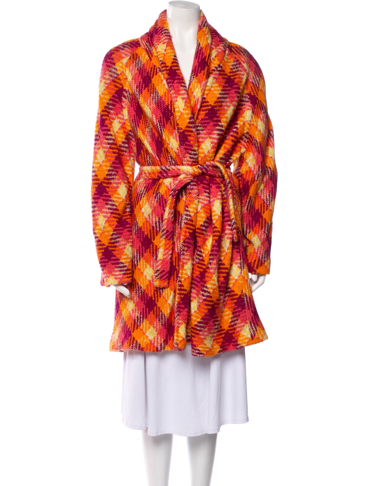 Laura Biagiotti Wool Printed Coat