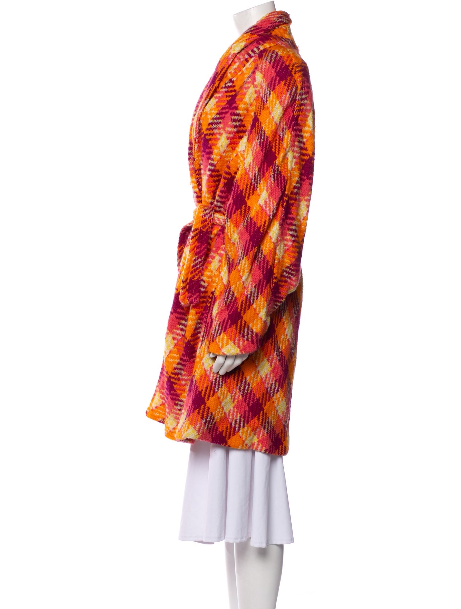 Laura Biagiotti Wool Printed Coat