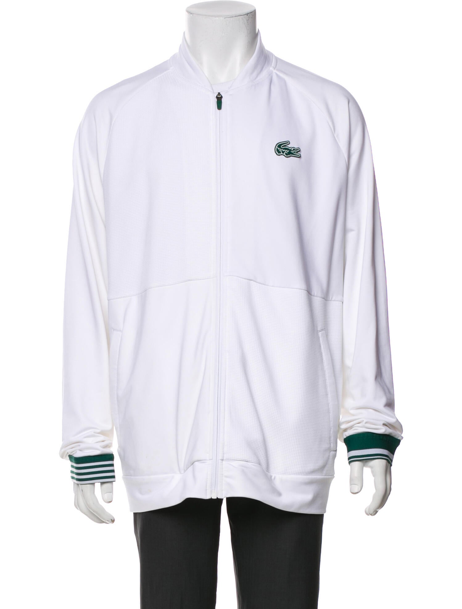 Lacoste SPORT Striped Bomber Jacket