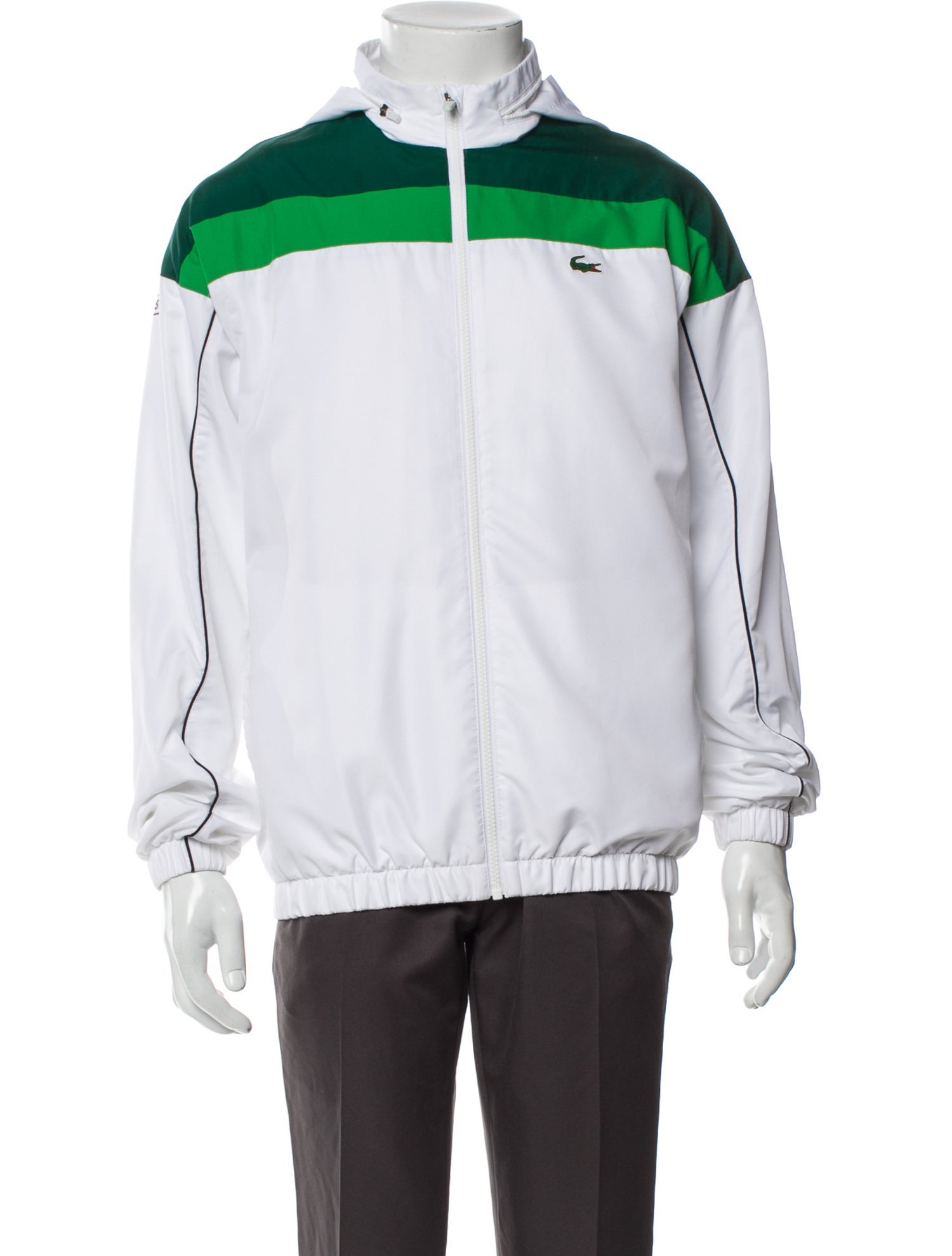 Lacoste SPORT Colorblock Pattern Windbreaker