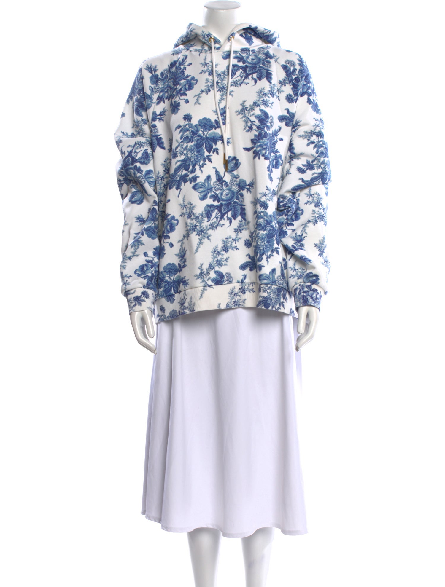 LoveShackFancy x Beach Riot Floral Print Mock Neck Sweatshirt