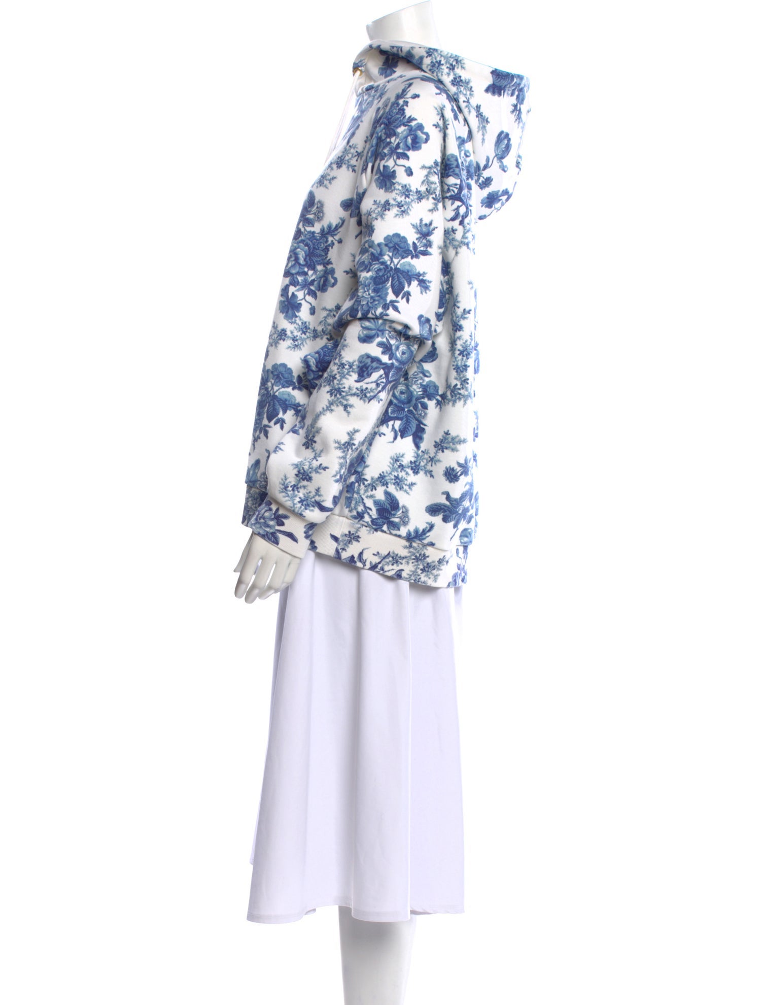 LoveShackFancy x Beach Riot Floral Print Mock Neck Sweatshirt