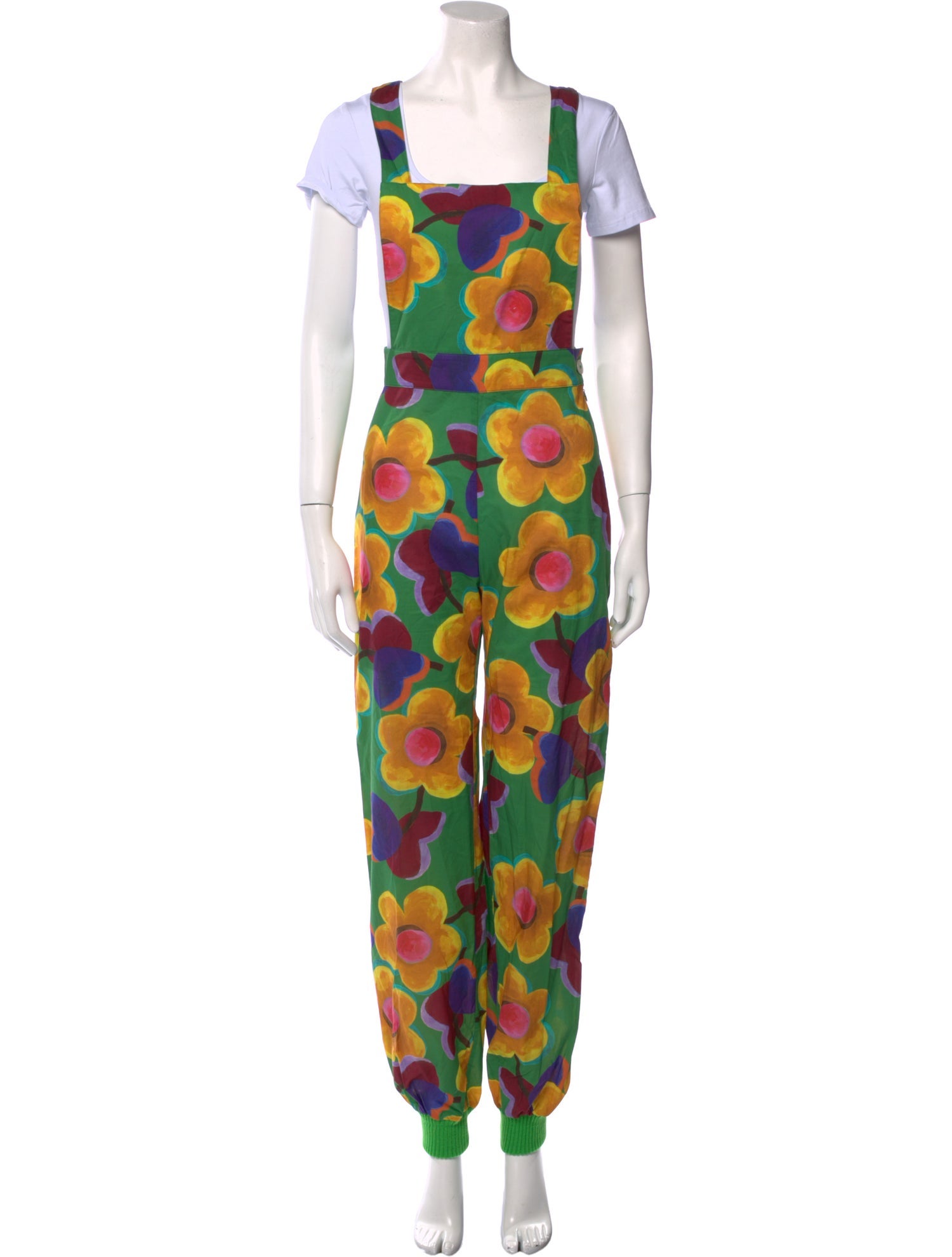 La Veste Printed Square Neckline Jumpsuit