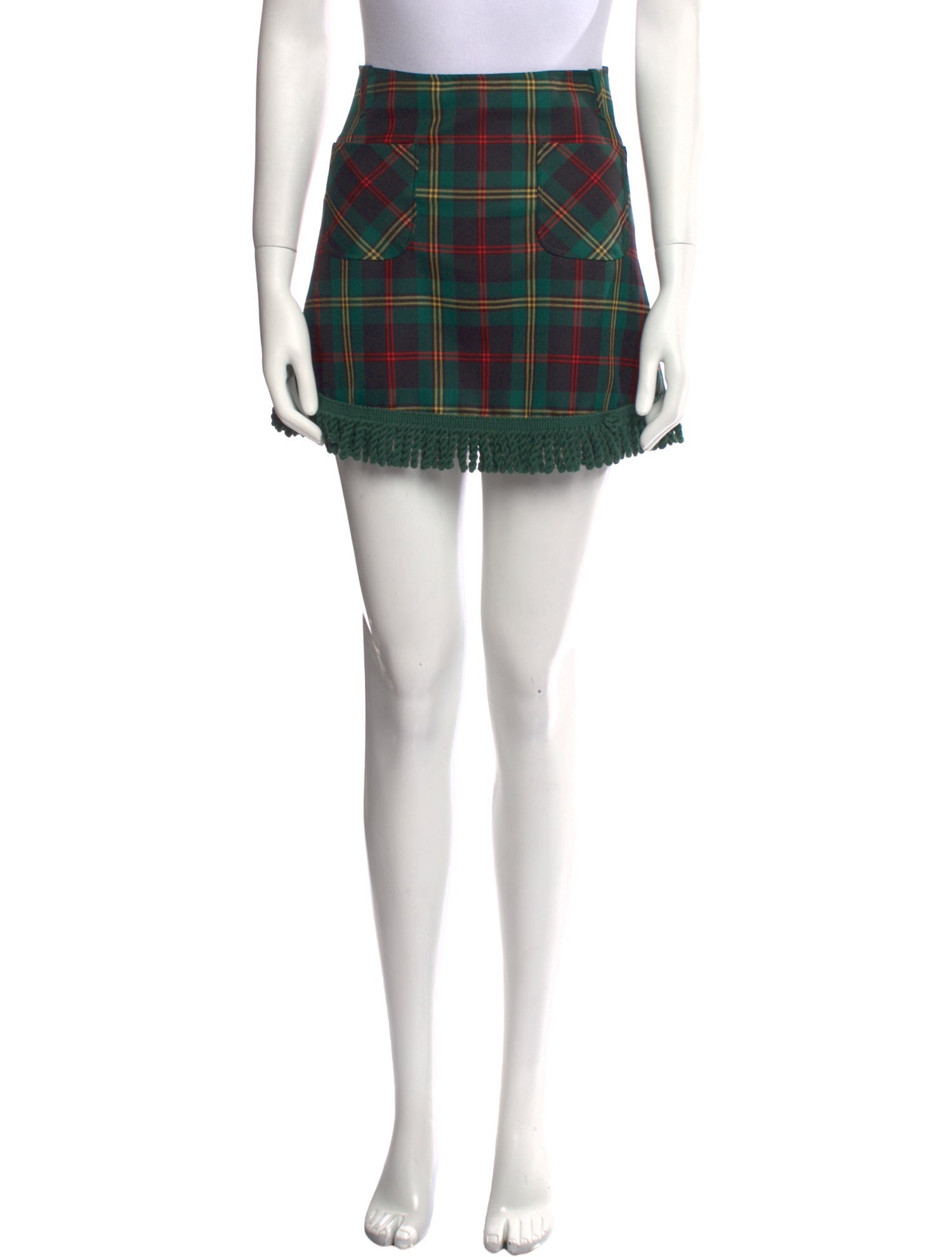 La Veste Plaid Print Mini Skirt w/ Tags